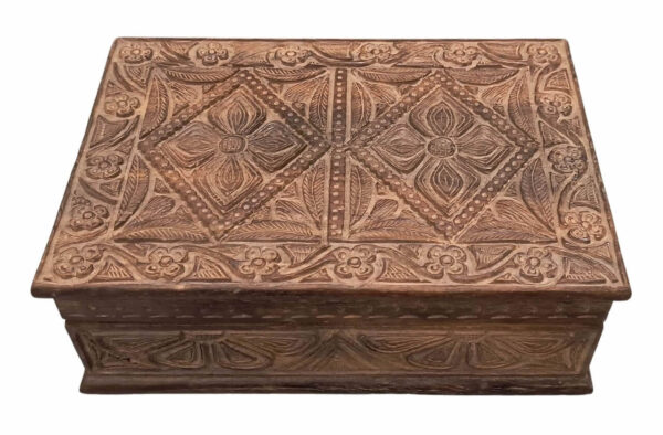 Carved Wooden box