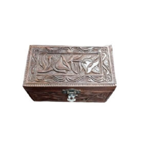 Carved wooden tarot box