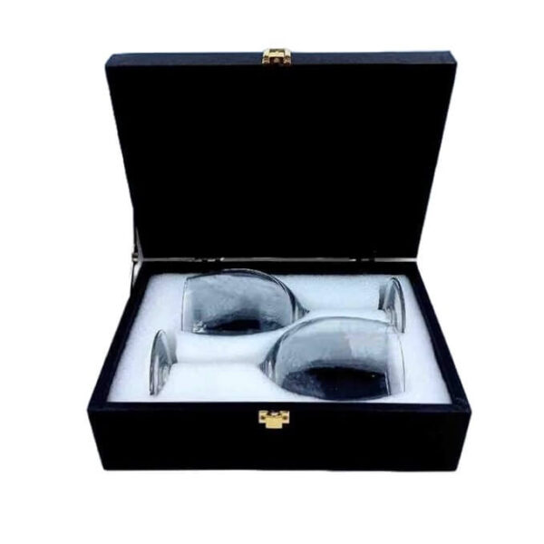 wine glass box open (