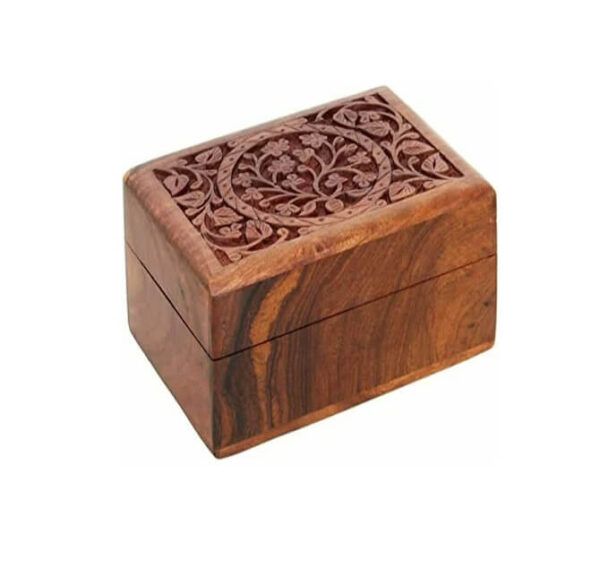 Tree of life carved box closed