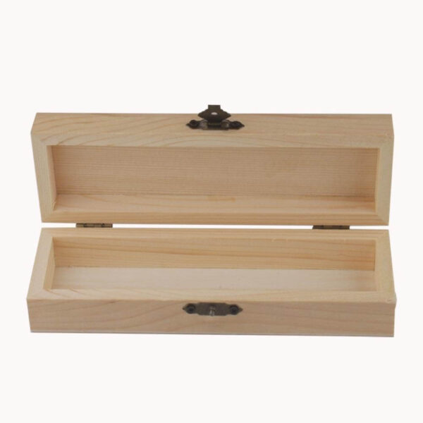 Wooden pencil box open (1)