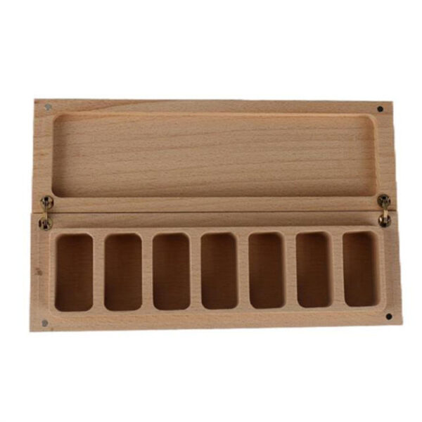 wooden pill box